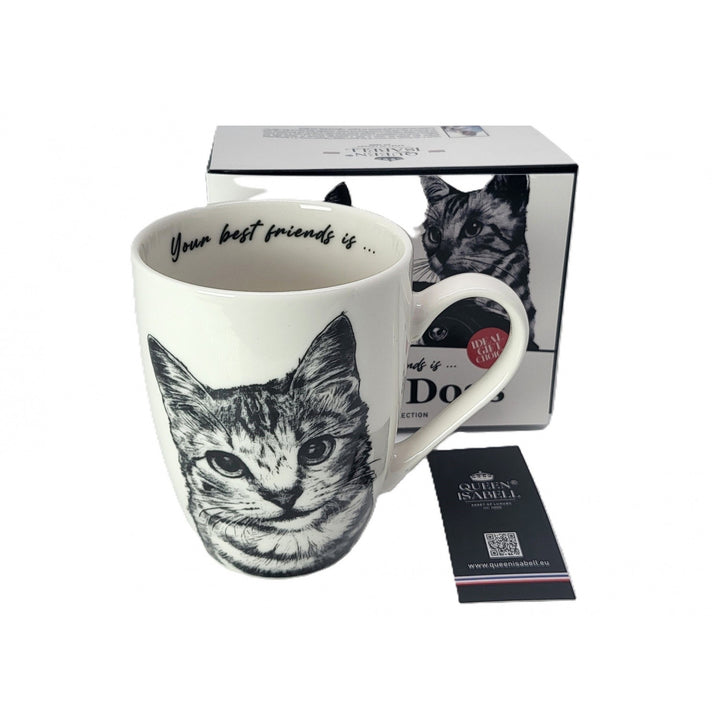Tazza in porcellana Queen Isabel, gatto American Shorthair, 350 ml, Q1-05195