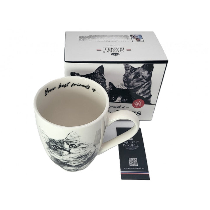 Tazza in porcellana Queen Isabel, gatto siberiano, 350 ml, Q1-05201