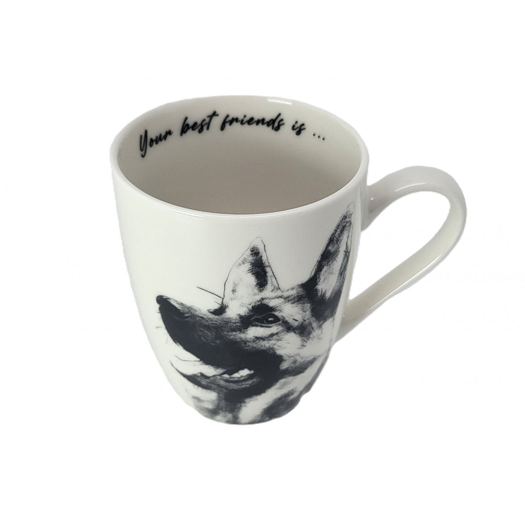 Tazza in porcellana Queen Isabel, pastore tedesco, 350 ml, Q1-05232