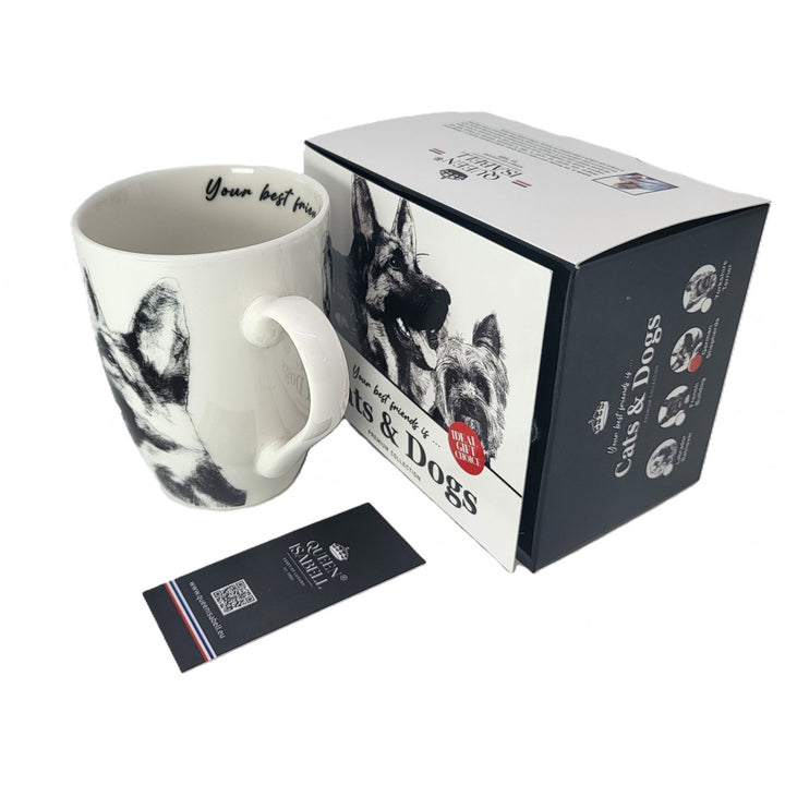 Tazza in porcellana Queen Isabel, pastore tedesco, 350 ml, Q1-05232