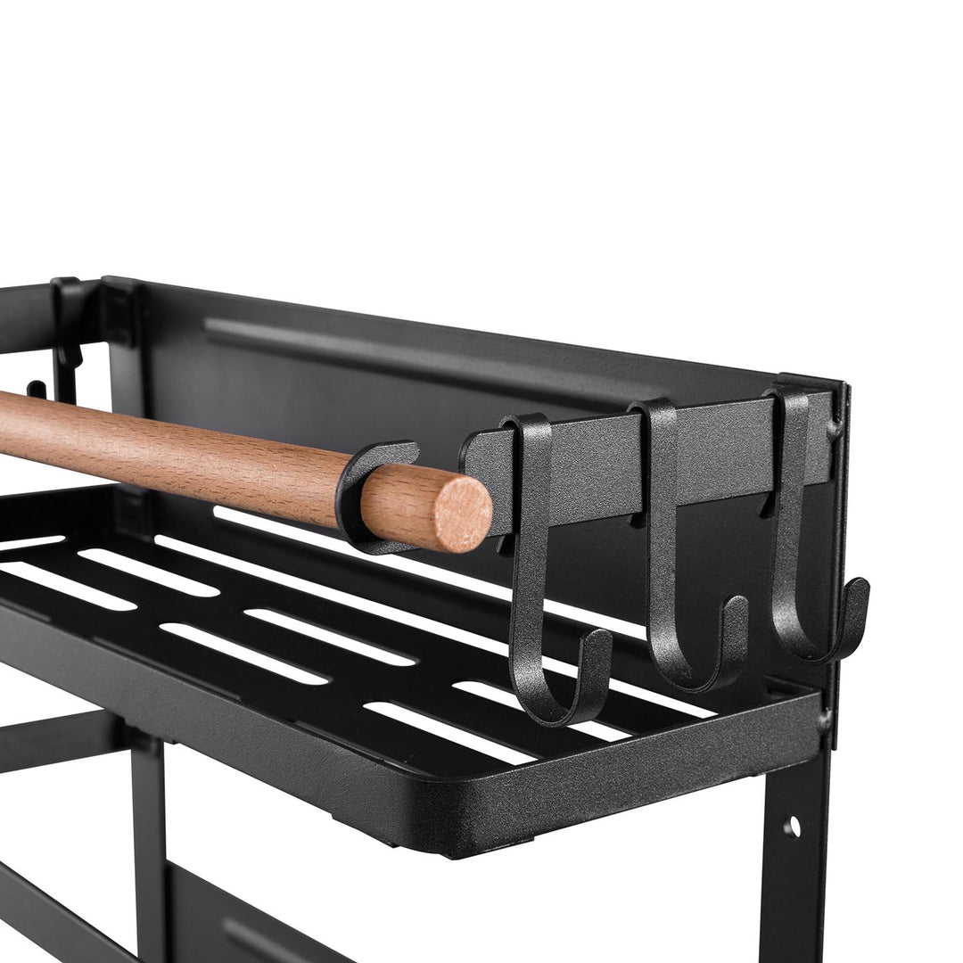 Ripiano magnetico Maclean per frigorifero/lavatrice, nero, 12 kg max, MC-910, 2 pezzi