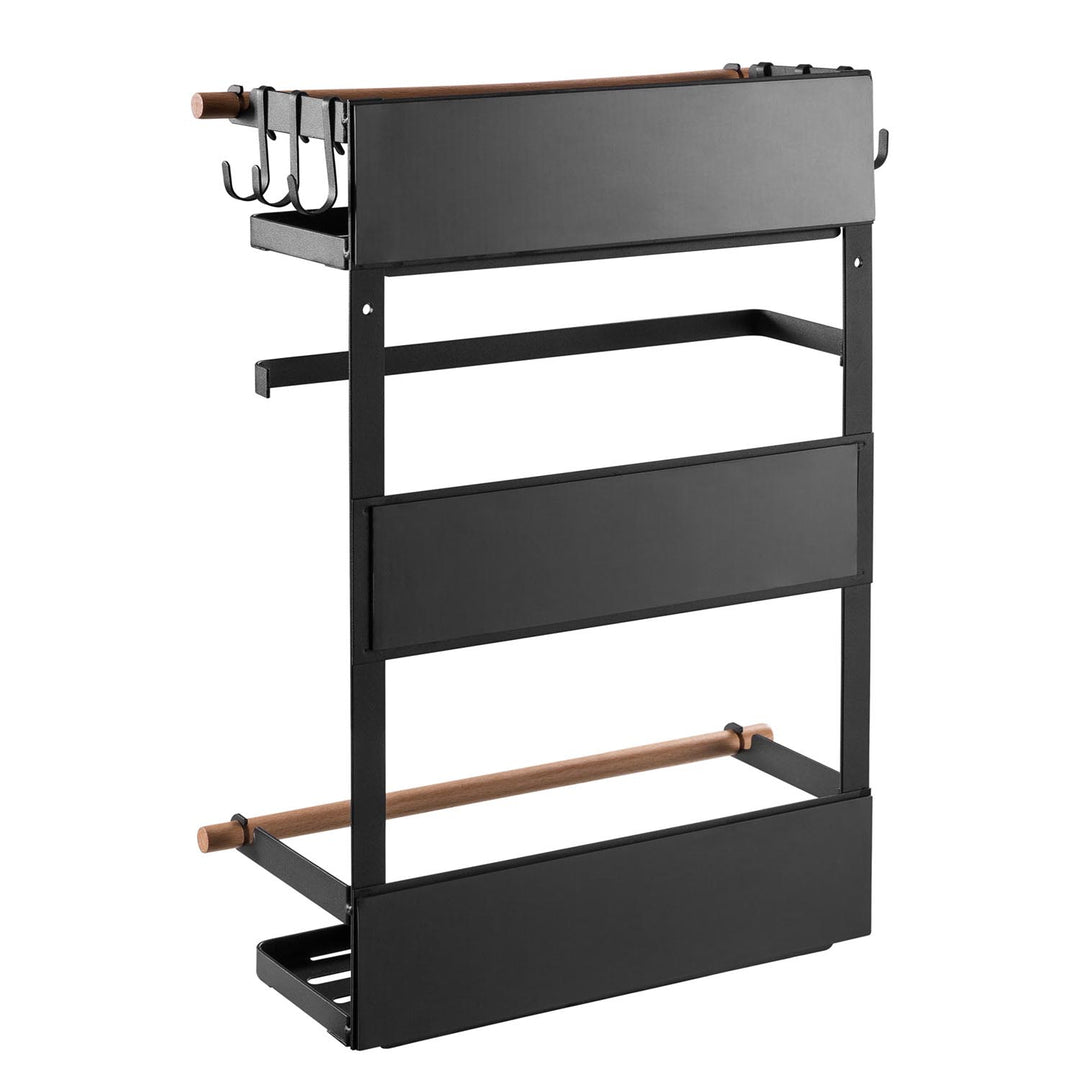 Ripiano magnetico Maclean per frigorifero/lavatrice, nero, 12 kg max, MC-910, 4 pezzi