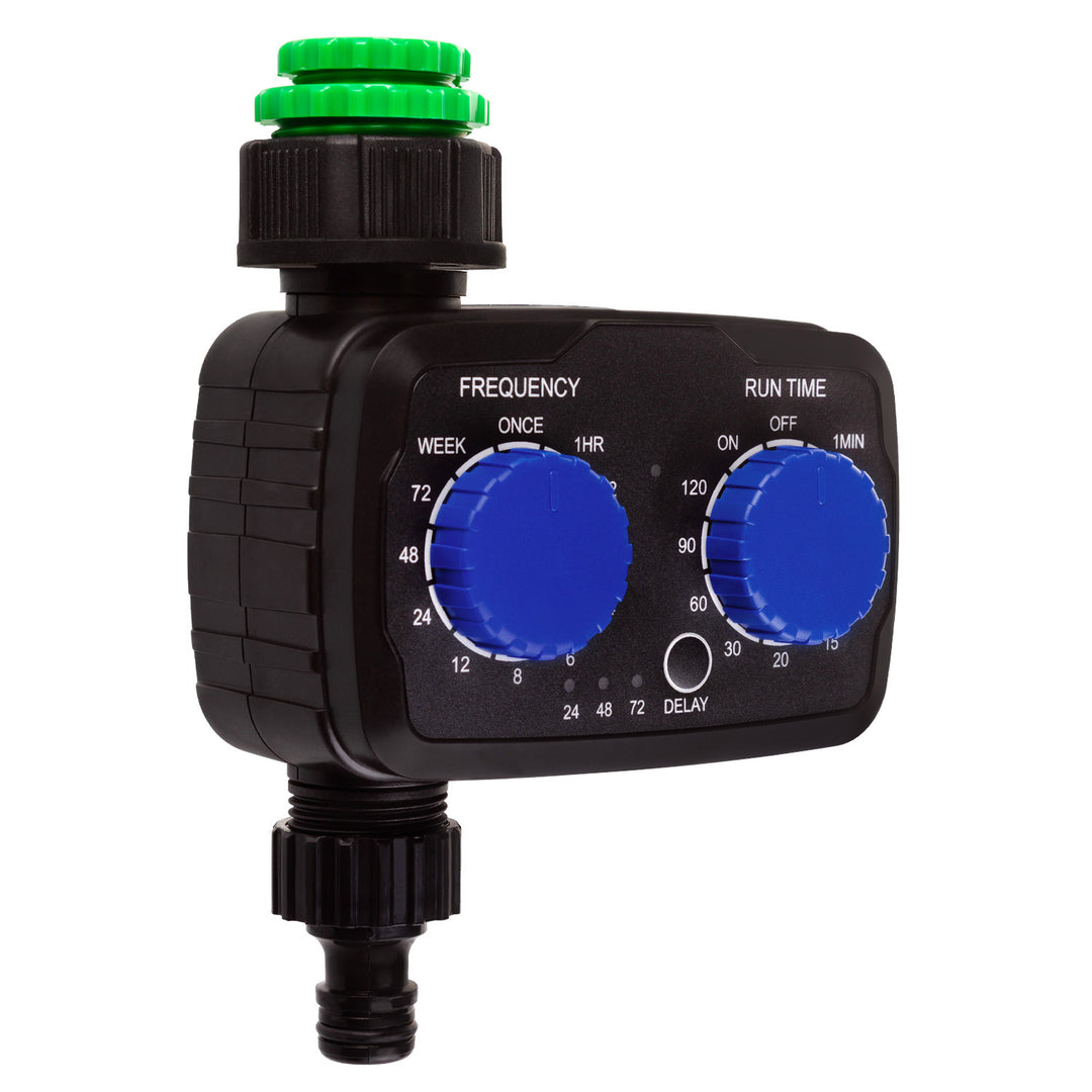 Centralina elettronica di irrigazione GreenBlue, programmatore, alimentazione 2x 1,5V AA, GB391 + 2x batterie alcaline Varta Industrial AA