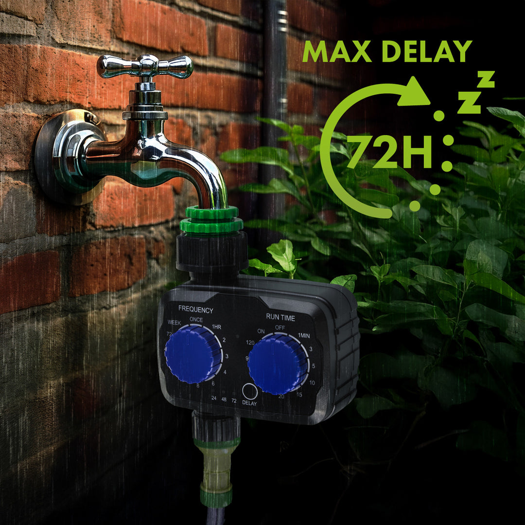 Centralina elettronica di irrigazione GreenBlue, programmatore, alimentazione 2x 1,5V AA, GB391 + 2x batterie alcaline Varta Industrial AA