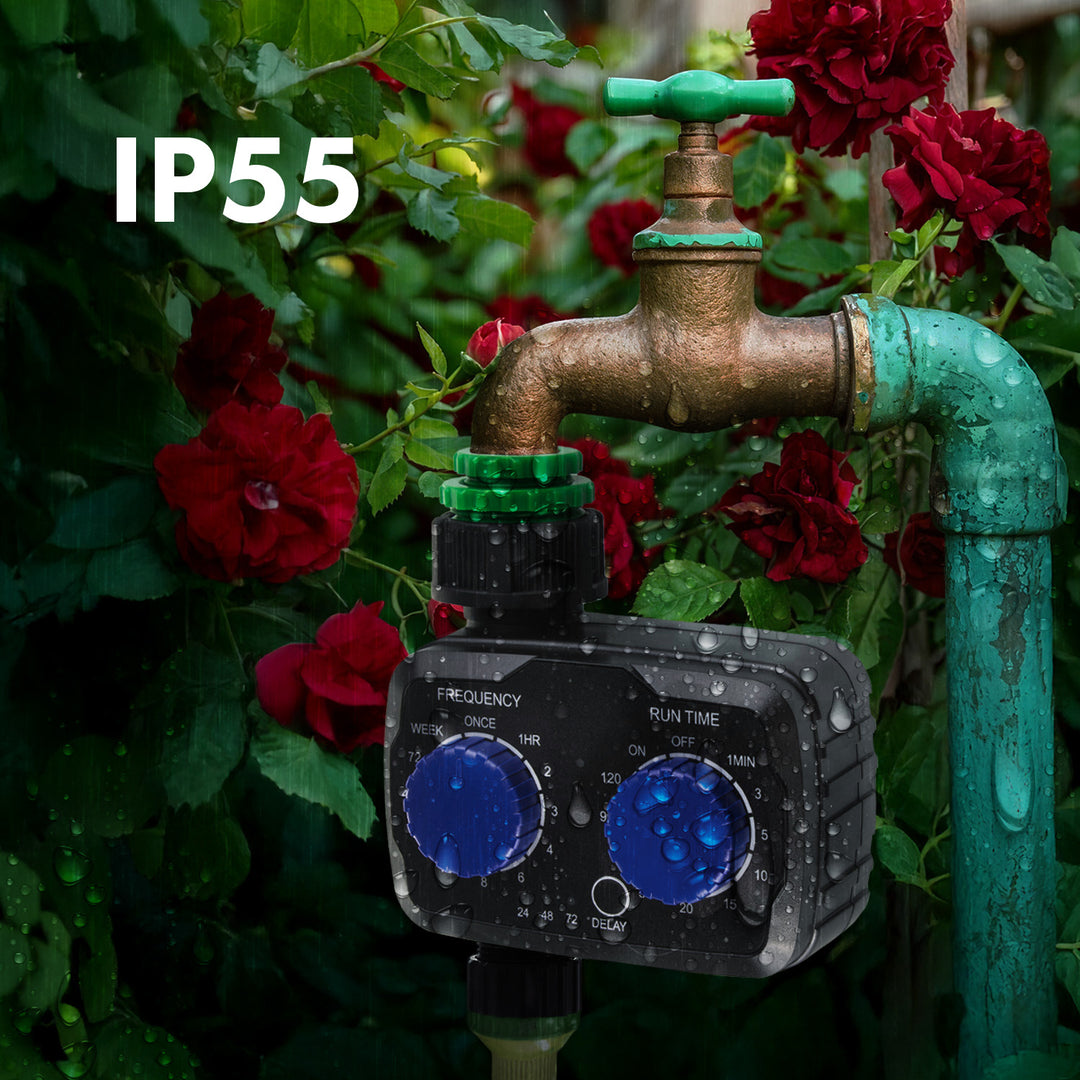 Centralina elettronica di irrigazione GreenBlue, programmatore, alimentazione 2x 1,5V AA, GB391 + 2x batterie alcaline Varta Industrial AA