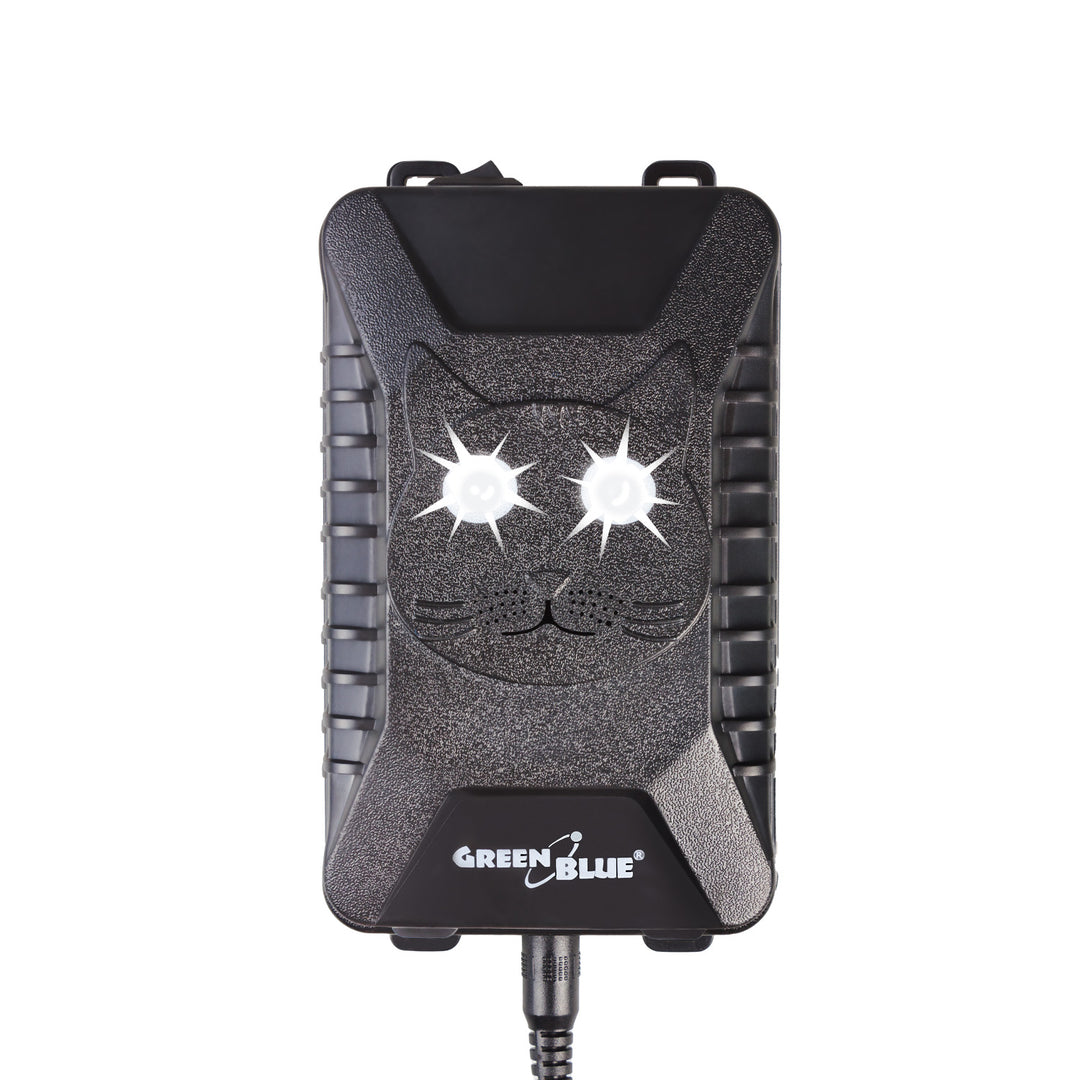 GreenBlue GB725 dissuasore per roditori e martore con ultrasuoni e LED + 4x batterie AA Varta Industrial