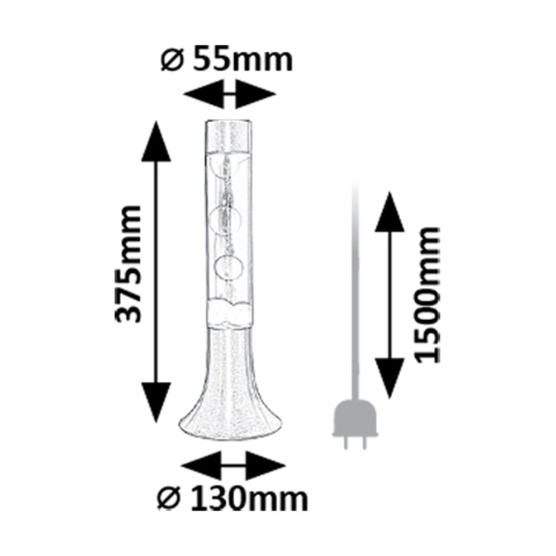 Rabalux Lampada lava LED, 25W, 3000 K, arancione, Poppilol