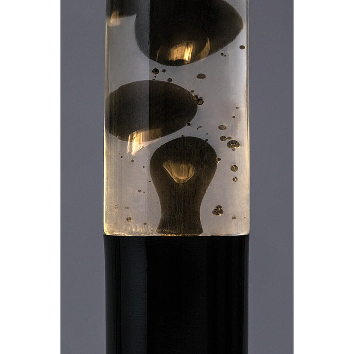 Lampada lava LED Rabalux, potenza 25W, 3000 K, cera nera, Lavastic