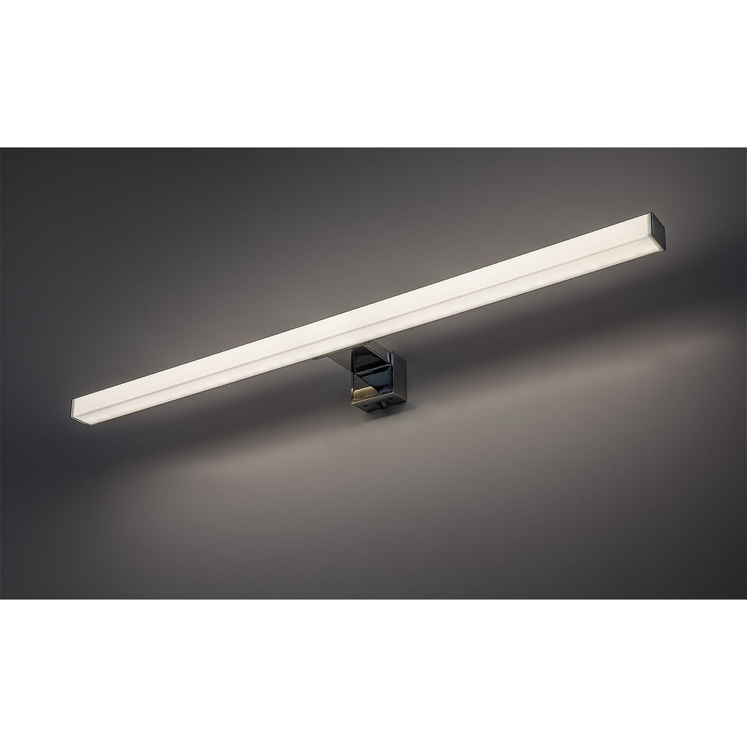 Lampada da bagno Rabalux, potenza 9 W, bianco naturale 4000 K, IP44, cromata, Oliro