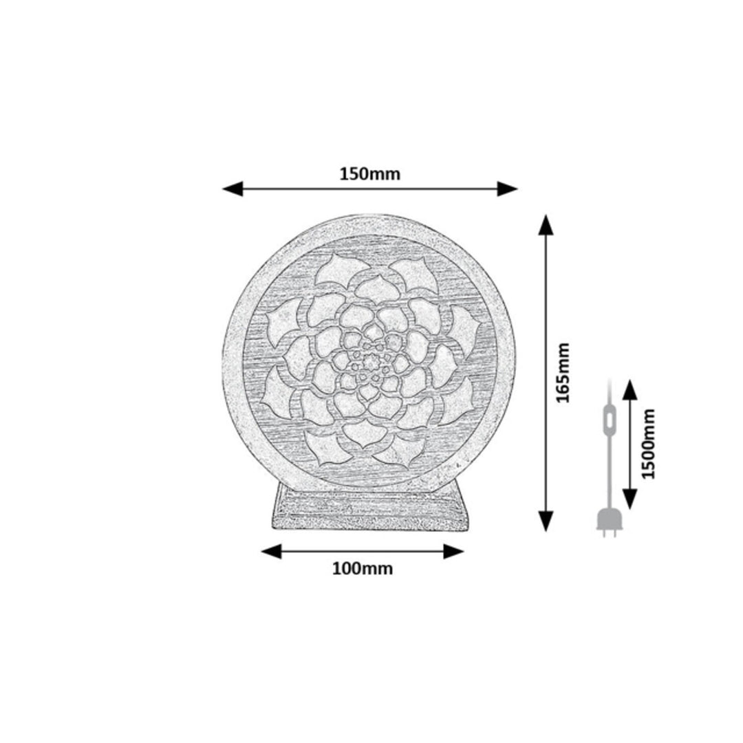 Lampada di sale Rabalux, filettatura E14, arancione, IP20, Mandali