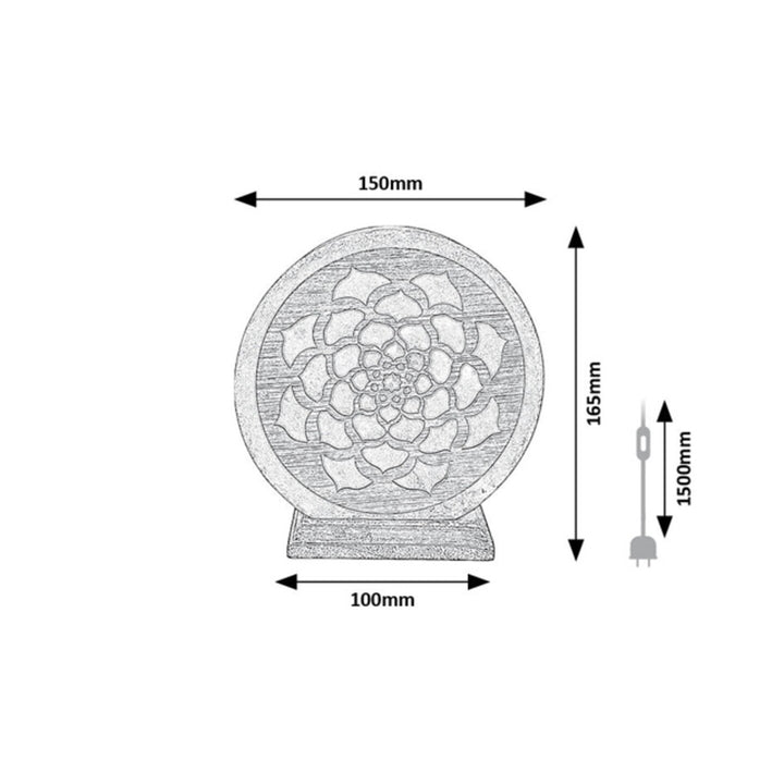 Lampada di sale Rabalux, filettatura E14, arancione, IP20, Mandali