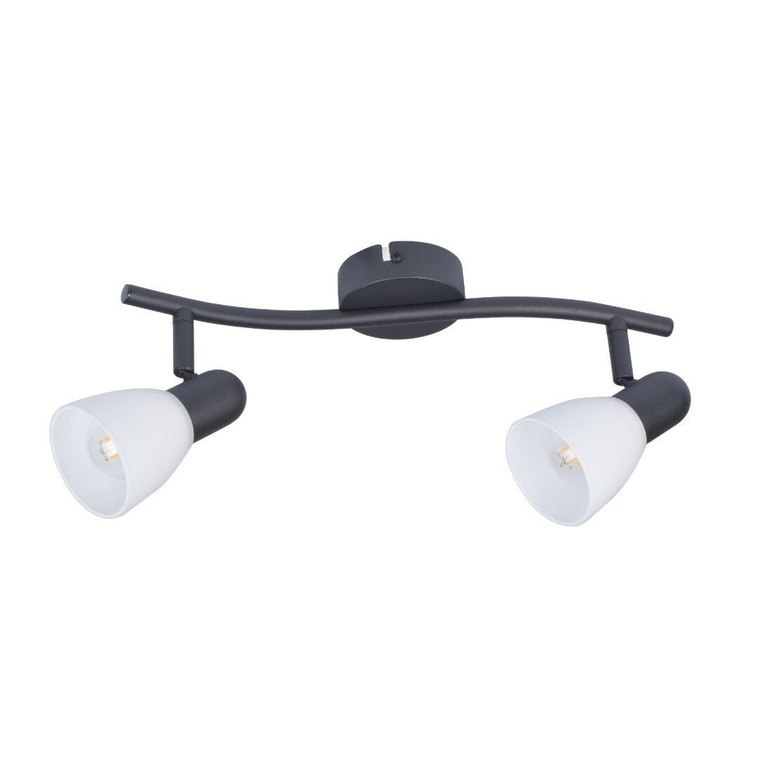 Lampada da soffitto Rabalux, spot, 2x filettatura E14, IP20, nero, Soma