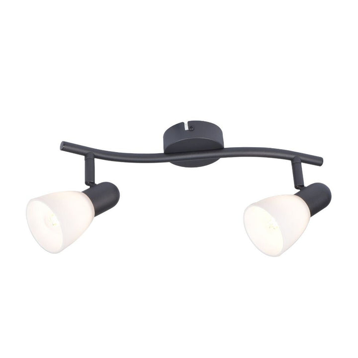 Lampada da soffitto Rabalux, spot, 2x filettatura E14, IP20, nero, Soma