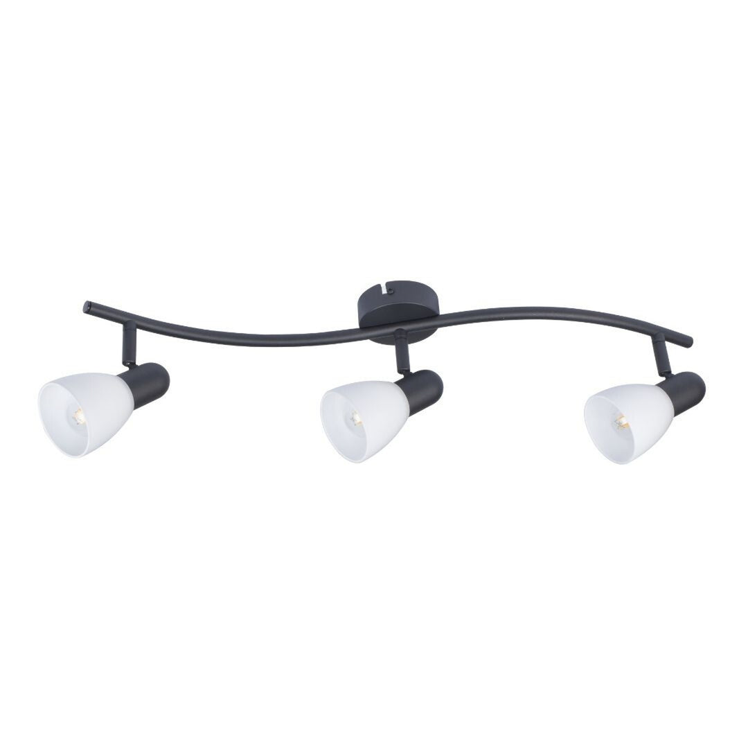 Lampada da soffitto Rabalux, spot, 3x filettatura E14, IP20, nero, Soma