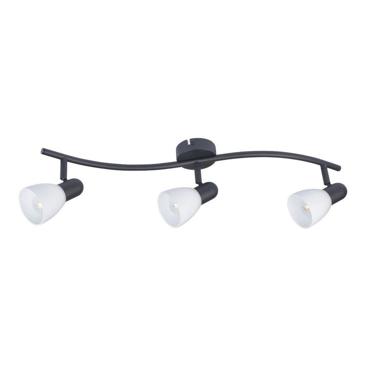 Lampada da soffitto Rabalux, spot, 3x filettatura E14, IP20, nero, Soma