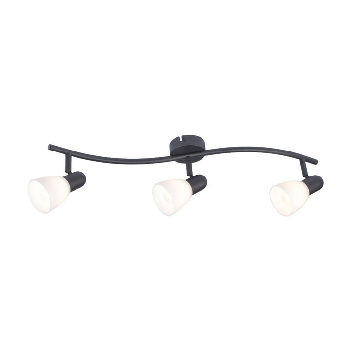 Lampada da soffitto Rabalux, spot, 3x filettatura E14, IP20, nero, Soma