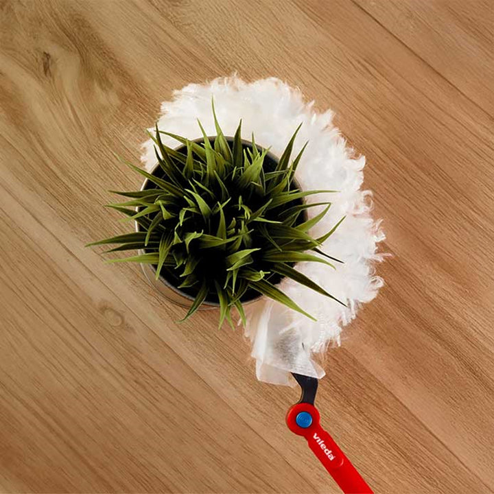 Scopa Vileda Flex&Catch, manico lungo, 1 ricarica inclusa, antiscivolo, testa flessibile, 179434