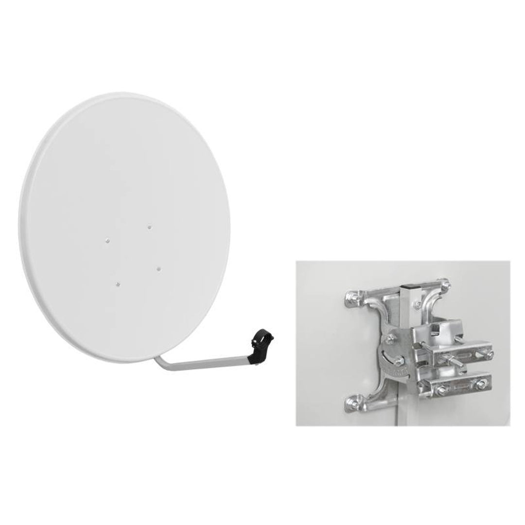 Antenna satellitare LTC, 90 cm, bianca, alta resistenza meccanica, LXSAT952
