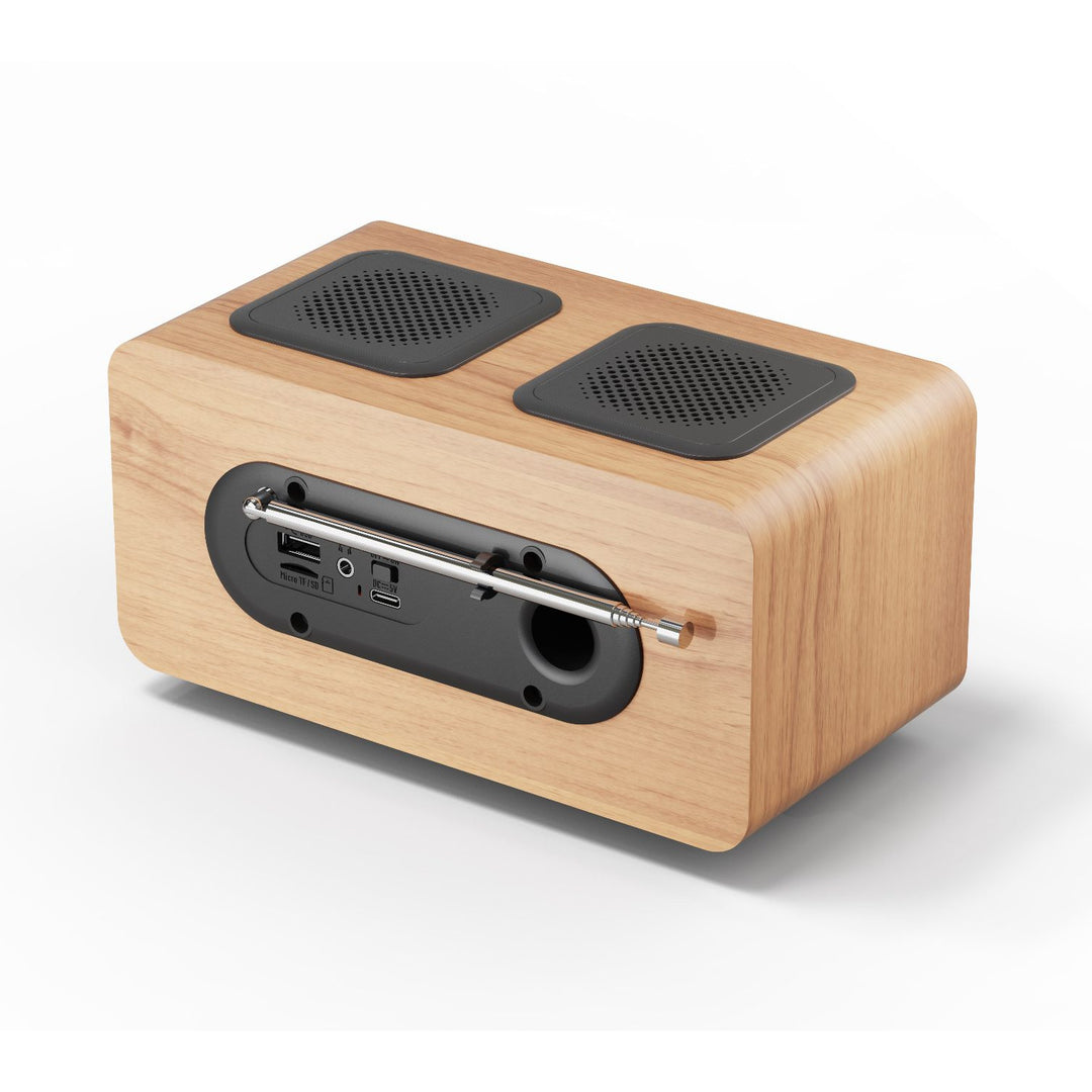 Radio portatile Blaupunkt, radio digitale DAB+ e sintonizzatore FM, Bluetooth, uscita cuffie, lettore USB e microSD, display LCD, funzione orologio e sveglia, alimentata da batteria ricaricabile USB-C, DR10CR