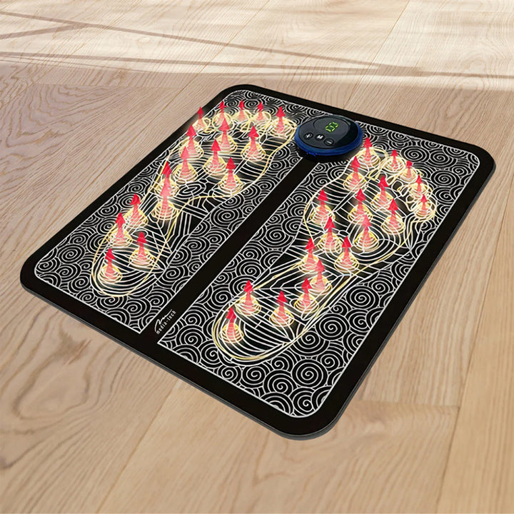 Dispositivo Media-Tech per il massaggio dei piedi, massaggio con elettrostimolazione EMS, 8 modalità, 19 livelli di intensità, MT6527