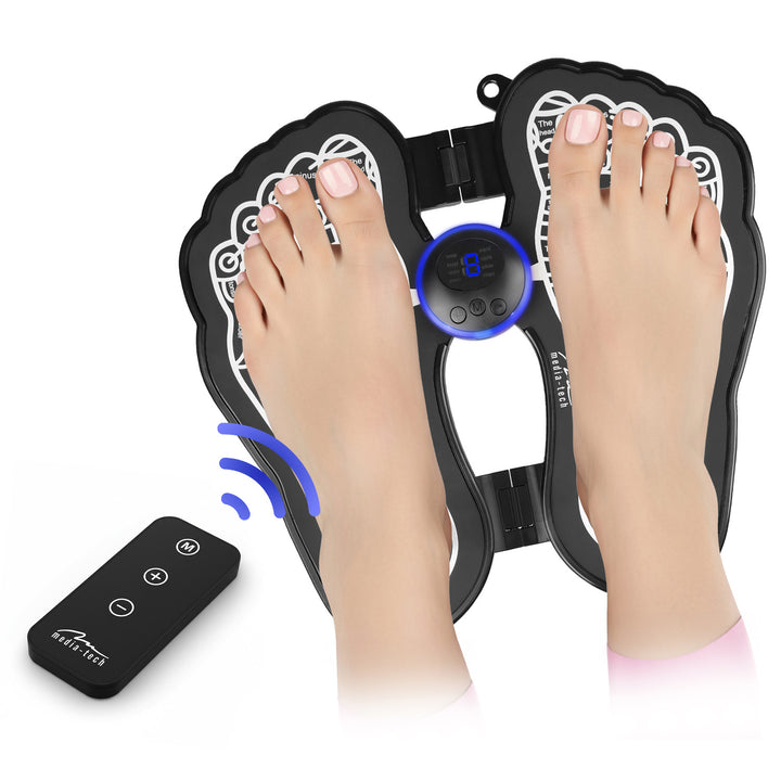 Apparecchio per il massaggio dei piedi Media-Tech, massaggio con elettrostimolazione EMS, 8 modalità, 19 livelli di intensità, MT6527