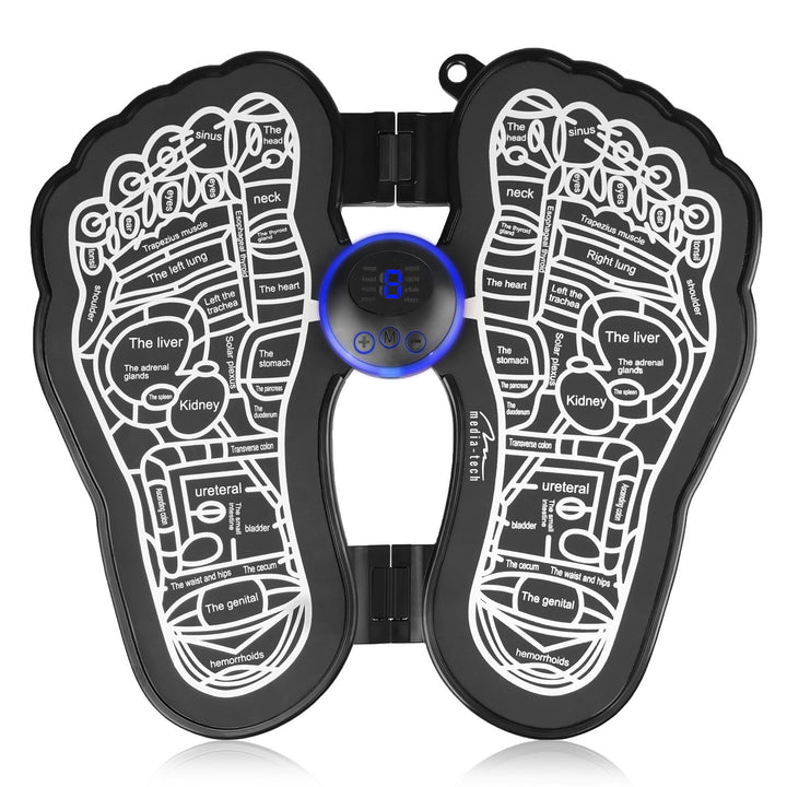 Apparecchio per il massaggio dei piedi Media-Tech, massaggio con elettrostimolazione EMS, 8 modalità, 19 livelli di intensità, MT6527
