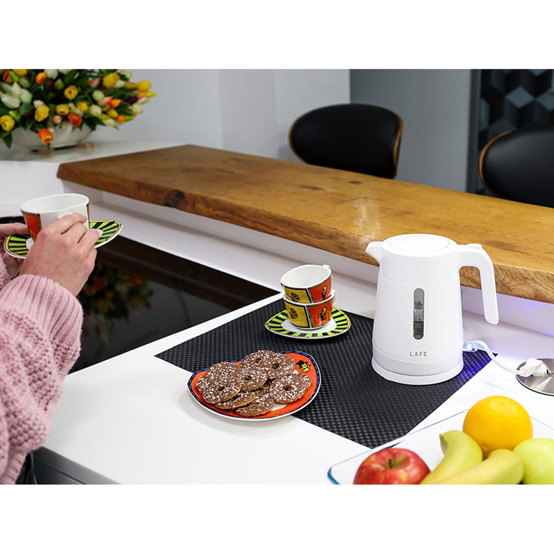 Bollitore elettrico Lafe, capacità 1L, potenza 1500W, bianco, Essential S