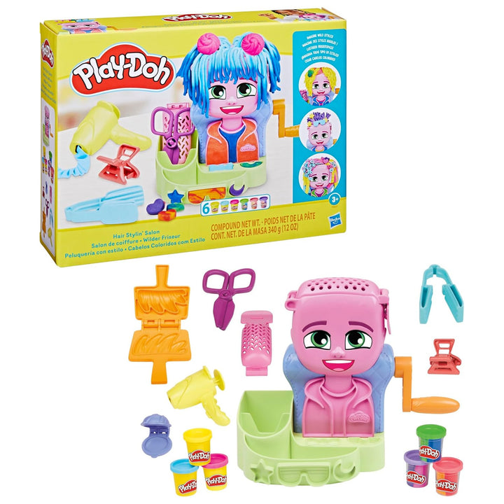 Salone da parrucchiere Play-Doh, giocattolo creativo, pastina, F8807