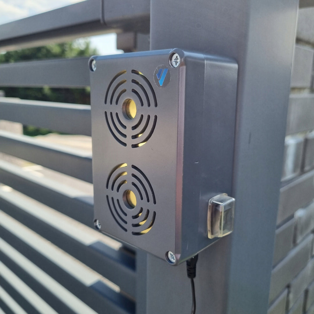 Repellente per roditori, martore, ratti, topi Viano, generatore di ultrasuoni a risparmio energetico, IP65, Waterpro