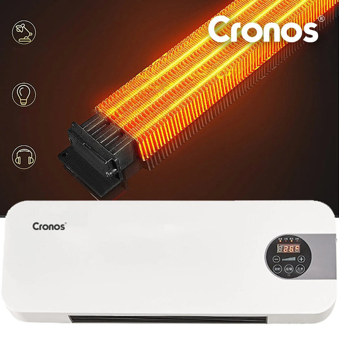Ventilatore Cronos a barriera d'aria, 1500W, basso consumo energetico, ampio angolo di scarico, telecomando, HFH-201