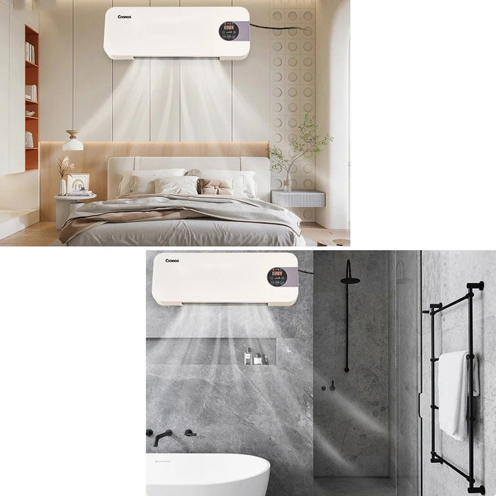Ventilatore Cronos a barriera d'aria, 1500W, basso consumo energetico, ampio angolo di scarico, telecomando, HFH-201
