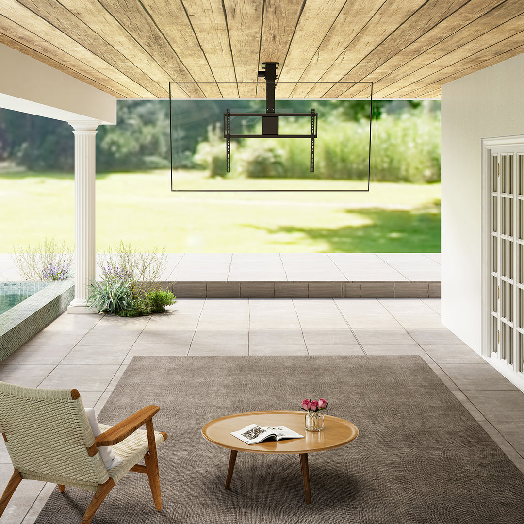 Supporto elettrico per TV Maclean, a soffitto, compatibile con Tuya, VESA max. 800x400, per TV da 43 a 86", max. 55 kg, MC-176 T