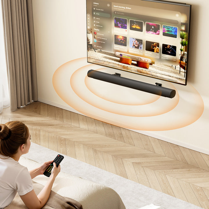 Supporto / gancio da parete per soundbar Maclean, regolazione dell'angolo da +8° a -8°, carico massimo 10 kg, in acciaio, MC-177