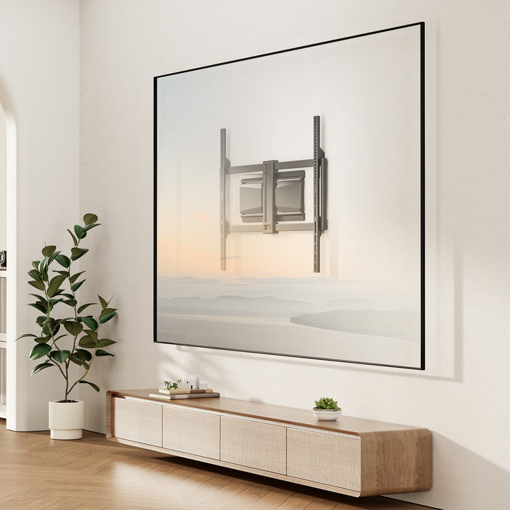 Supporto / gancio per TV Maclean, VESA max. 600x400, 37-90", carico massimo 65 kg, nero, MC-881 N