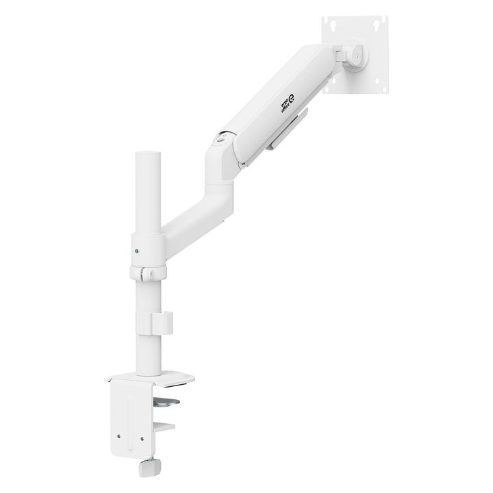 Supporto / gancio per monitor Ergo Office, molla a gas, 17"-32", 1-10 kg, bianco opaco, VESA max. 100x100, ER-691 W