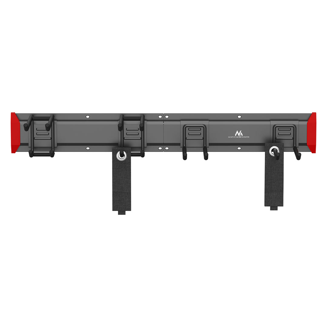 Organizer da parete per attrezzi Maclean, in acciaio, carico massimo 136 kg, larghezza 816 mm, MC-178