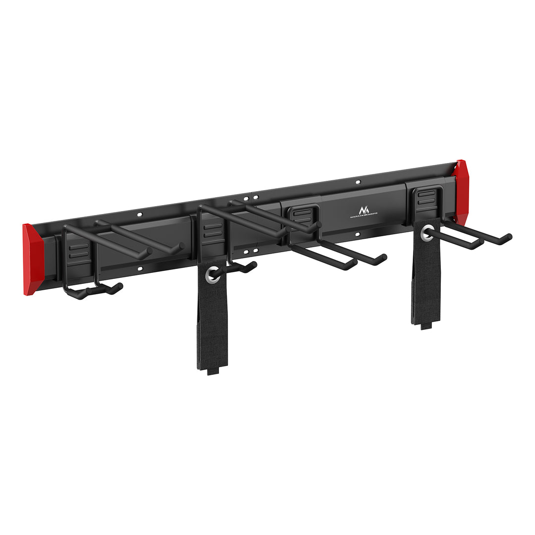 Organizer da parete per attrezzi Maclean, in acciaio, carico massimo 136 kg, larghezza 816 mm, MC-178
