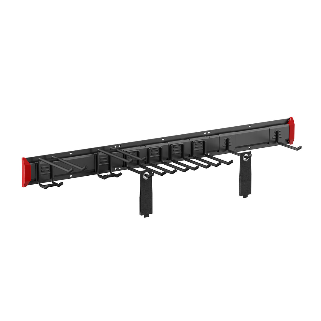 Organizer da parete per attrezzi Maclean, in acciaio, carico massimo 228 kg, larghezza 1222 mm, MC-179