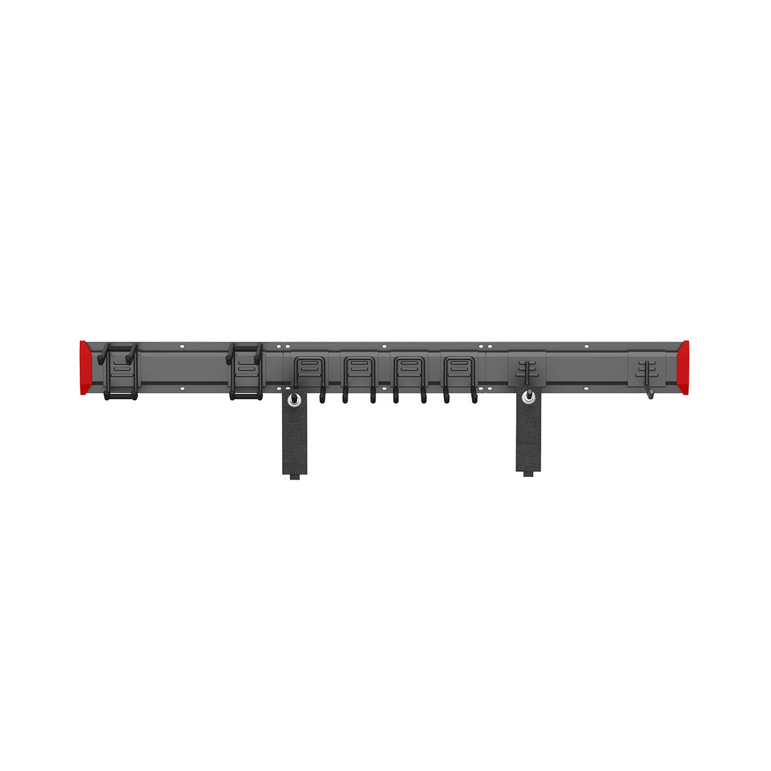 Organizer da parete per attrezzi Maclean, in acciaio, carico massimo 228 kg, larghezza 1222 mm, MC-179