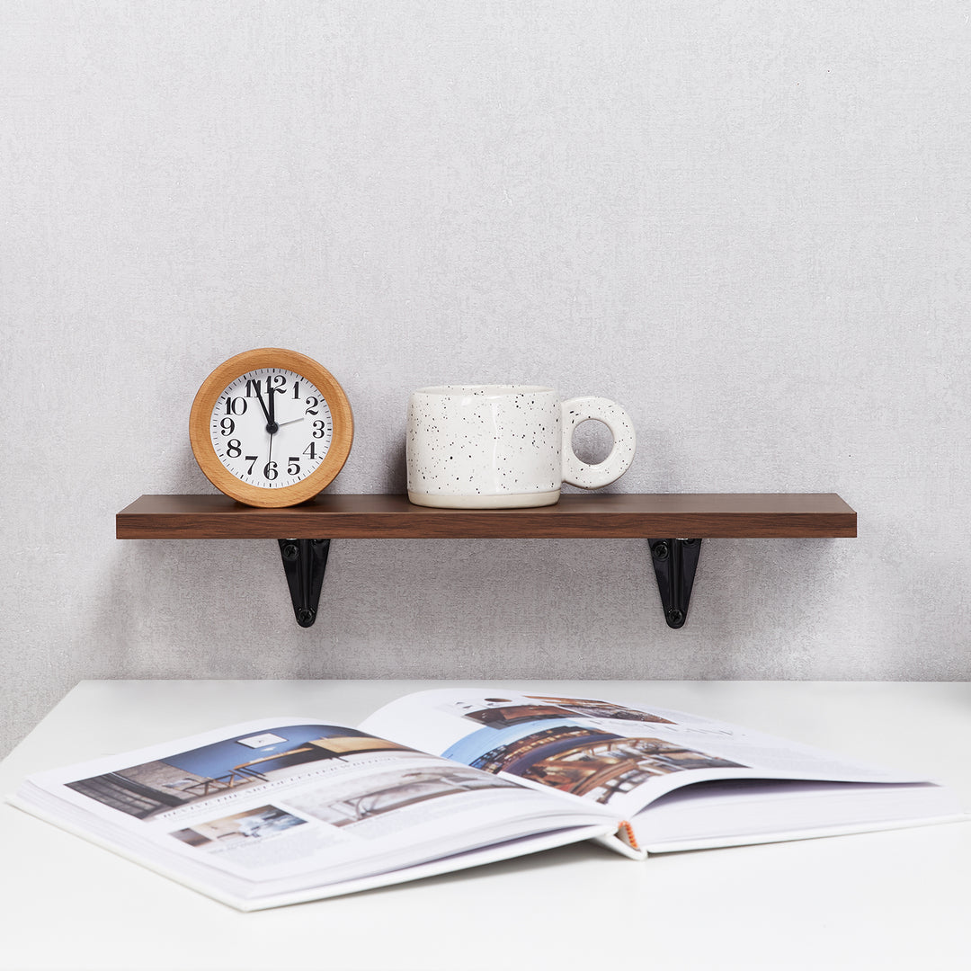 Scaffali a muro Maclean, set di 18 pezzi, 8 kg max, per montaggio a parete, MC-331