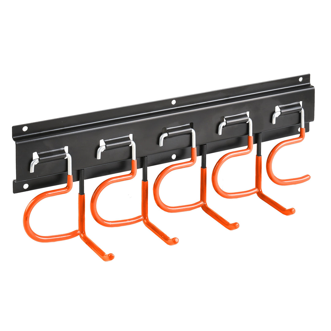 Organizer da parete per attrezzi da giardino Maclean, in acciaio, con ganci, carico massimo 30 kg, larghezza 40 cm, MC-193