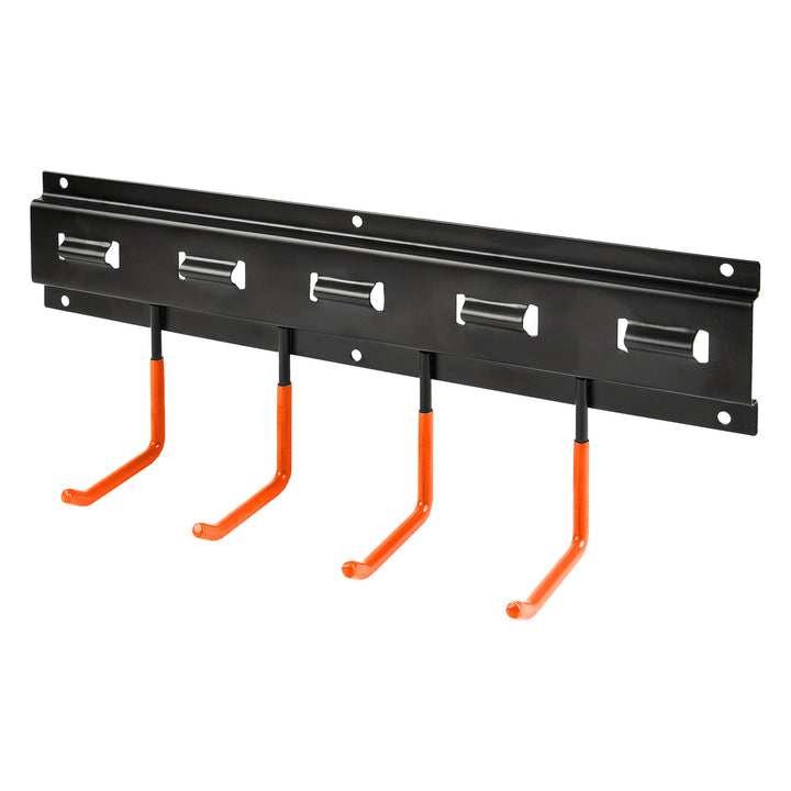Organizer da parete per attrezzi da giardino Maclean, in acciaio, con ganci, carico massimo 30 kg, larghezza 40 cm, MC-193