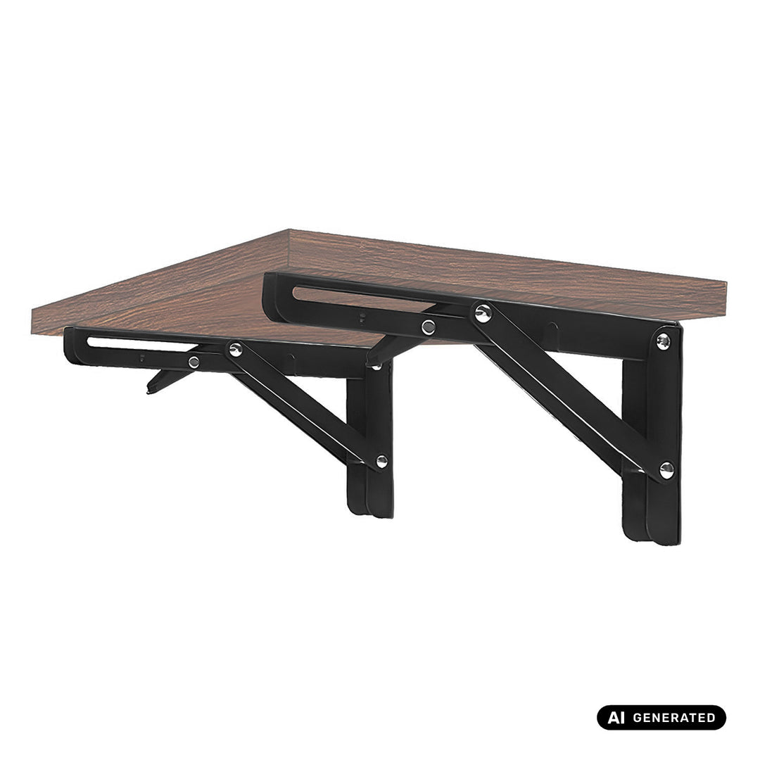 Supporto pieghevole per mensola a muro Maclean, min. 300 mm, max. 600 mm, max. 50 kg, 2 pezzi, MC-195