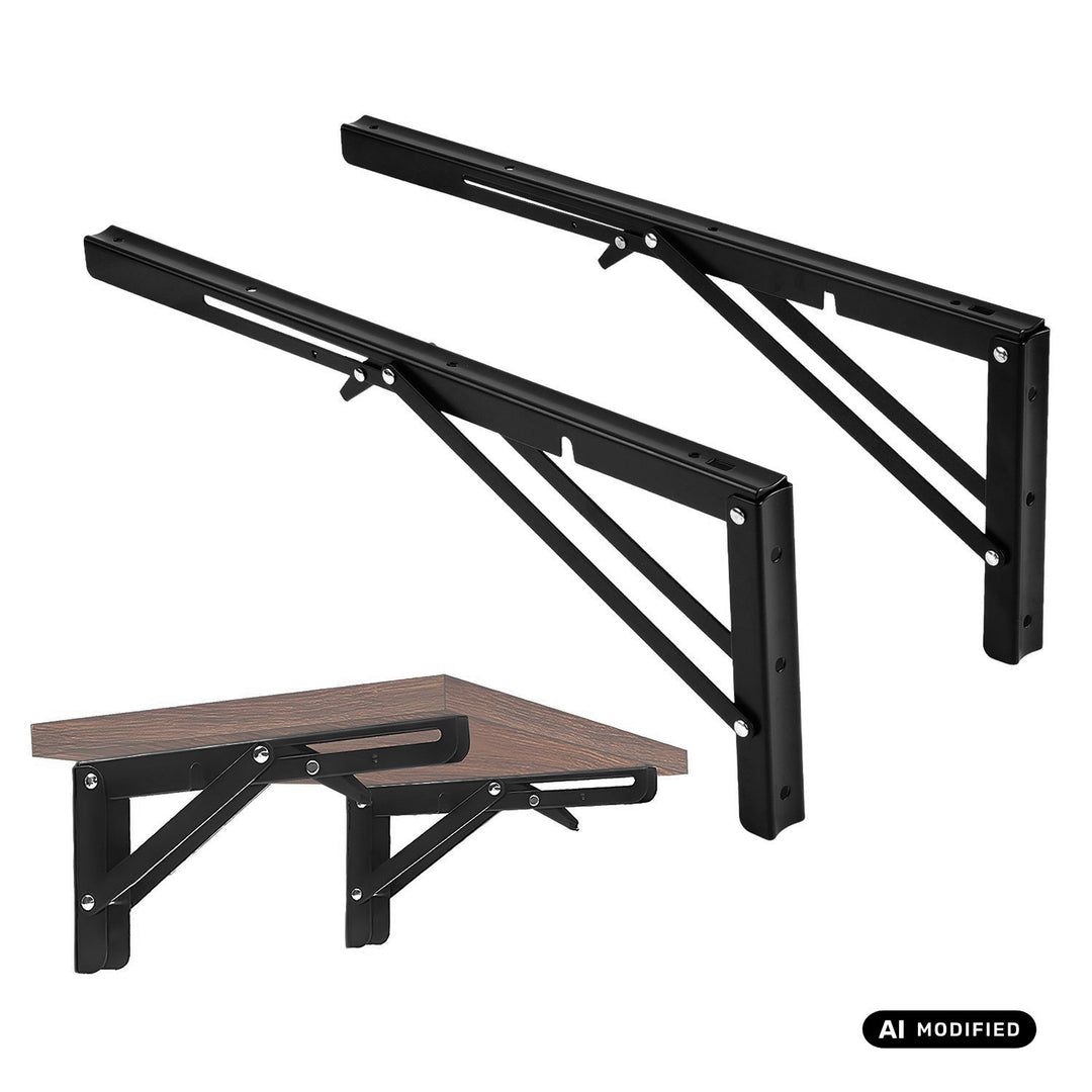 Supporto pieghevole per mensola a muro Maclean, min. 350 mm, max. 700 mm, max. 50 kg, 2 pezzi, MC-196