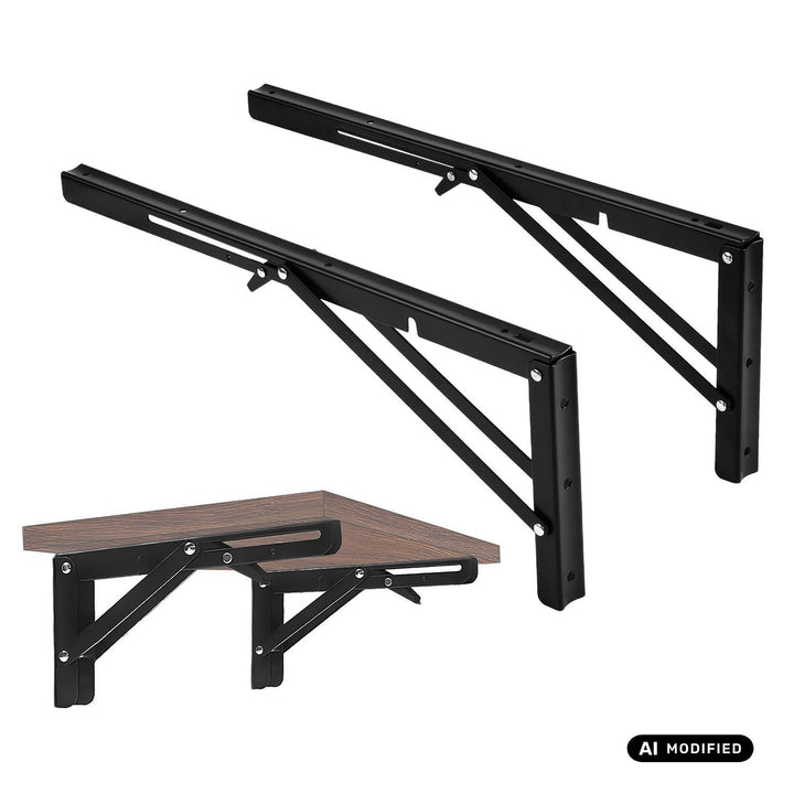 Supporto pieghevole per mensola a muro Maclean, min. 350 mm, max. 700 mm, max. 50 kg, 2 pezzi, MC-196