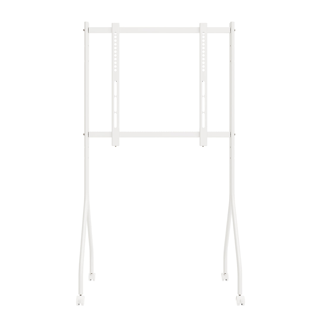 Supporto / carrello per TV Maclean, su ruote, 37-80", carico massimo 50 kg, VESA massimo 600x400, bianco, MC-180 W