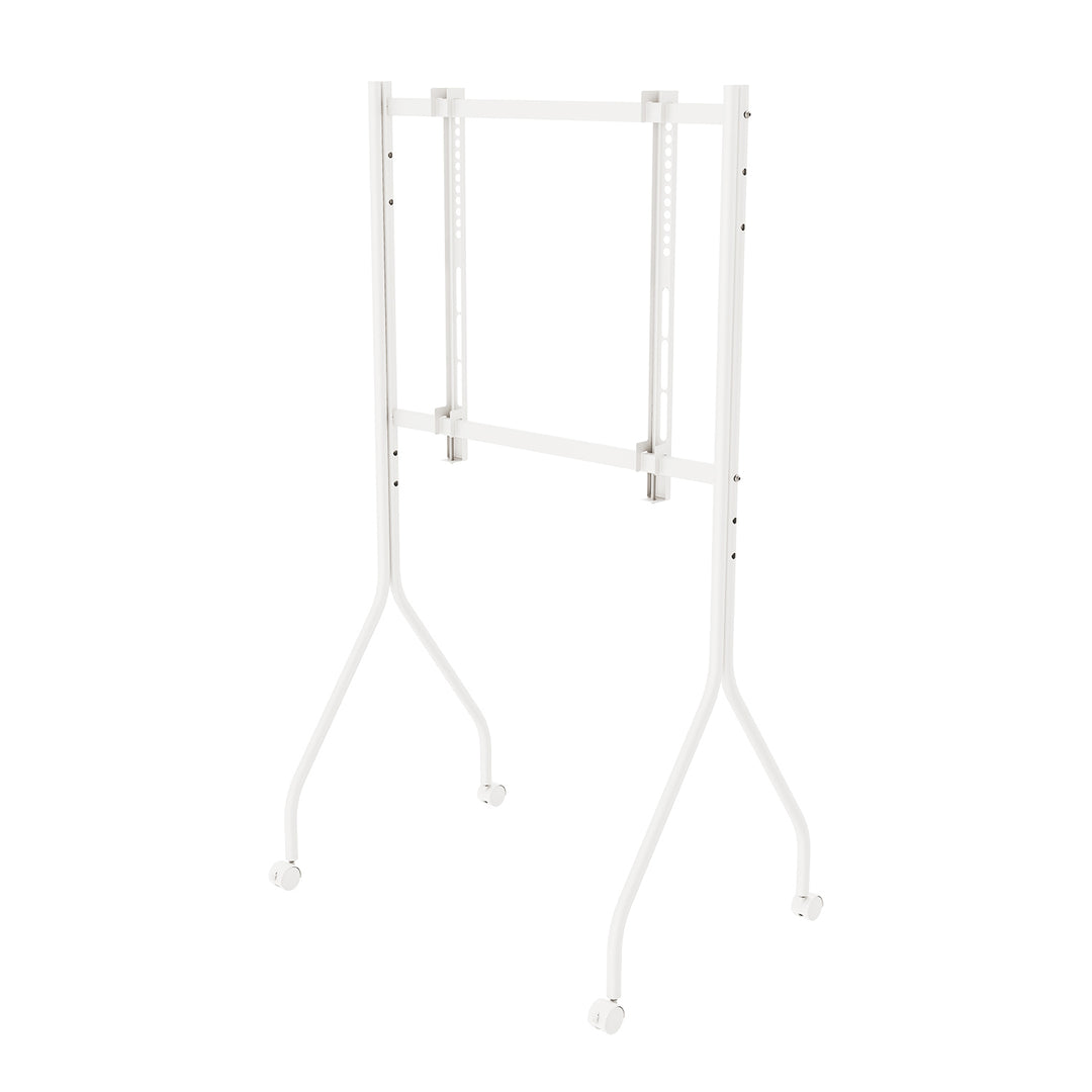 Supporto / carrello per TV Maclean, su ruote, 37-80", carico massimo 50 kg, VESA massimo 600x400, bianco, MC-180 W