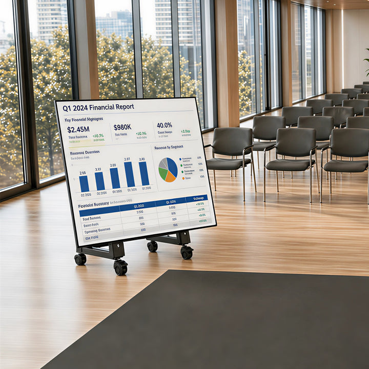 Carrello / supporto da pavimento per TV Maclean, 37-80", VESA max. 800x400, max. 75 kg, mobile, ruote bloccabili, MC-183