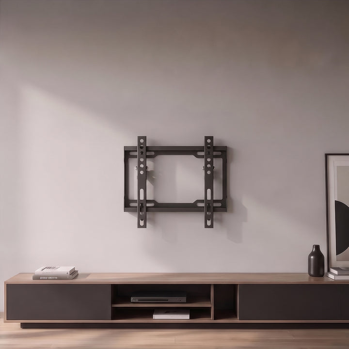 Supporto / gancio per TV Maclean, VESA max 200x200, 13-43", fino a 45 kg, nero, regolazione dell'inclinazione 0°~-8°, MC-186