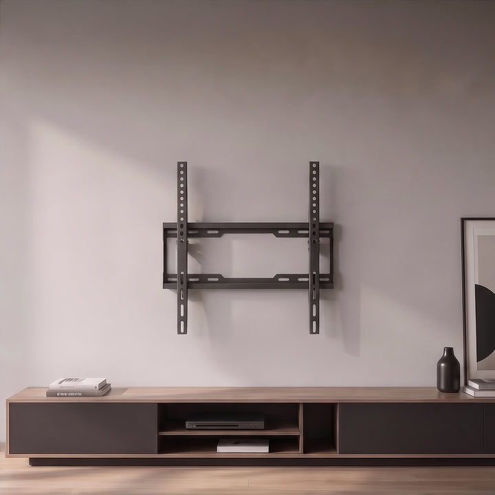 Supporto / gancio per TV Maclean, VESA max 400x400, 32-75", fino a 45 kg, nero, regolazione dell'inclinazione 0°~-8°, MC-187